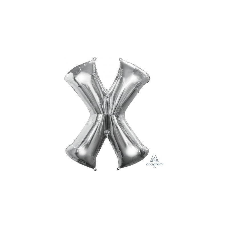 Anagram 34" Foil Silver Letter X