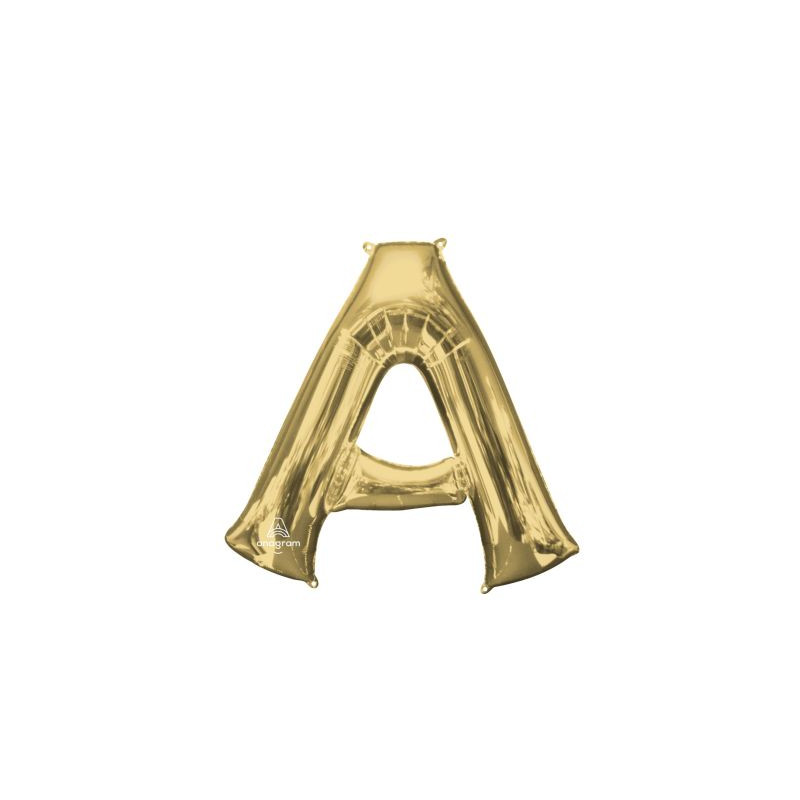 Anagram 34" Foil White Gold Letter A