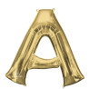 Anagram 34" Foil White Gold Letter A