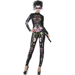 Sugar Skull Cat Adult Costume