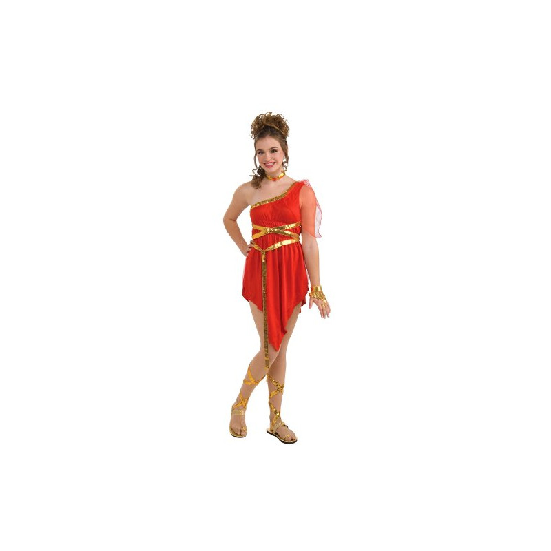 Ruby Red Goddess Adult Costume