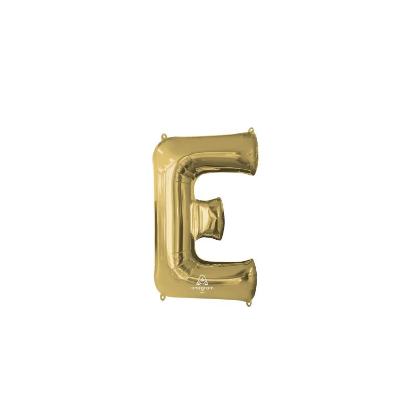 Anagram 34" Foil White Gold Letter E