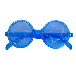 Blue Popstar Glasses