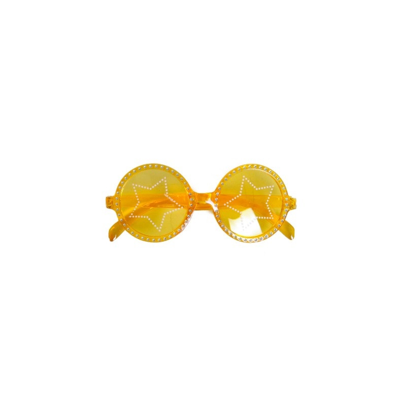 Yellow Popstar Glasses