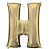 Anagram 34" Foil White Gold Letter H
