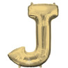 Anagram 34" Foil White Gold Letter J