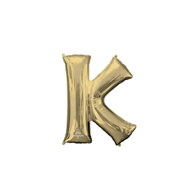 Anagram 34" Foil White Gold Letter K