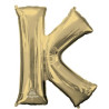 Anagram 34" Foil White Gold Letter K