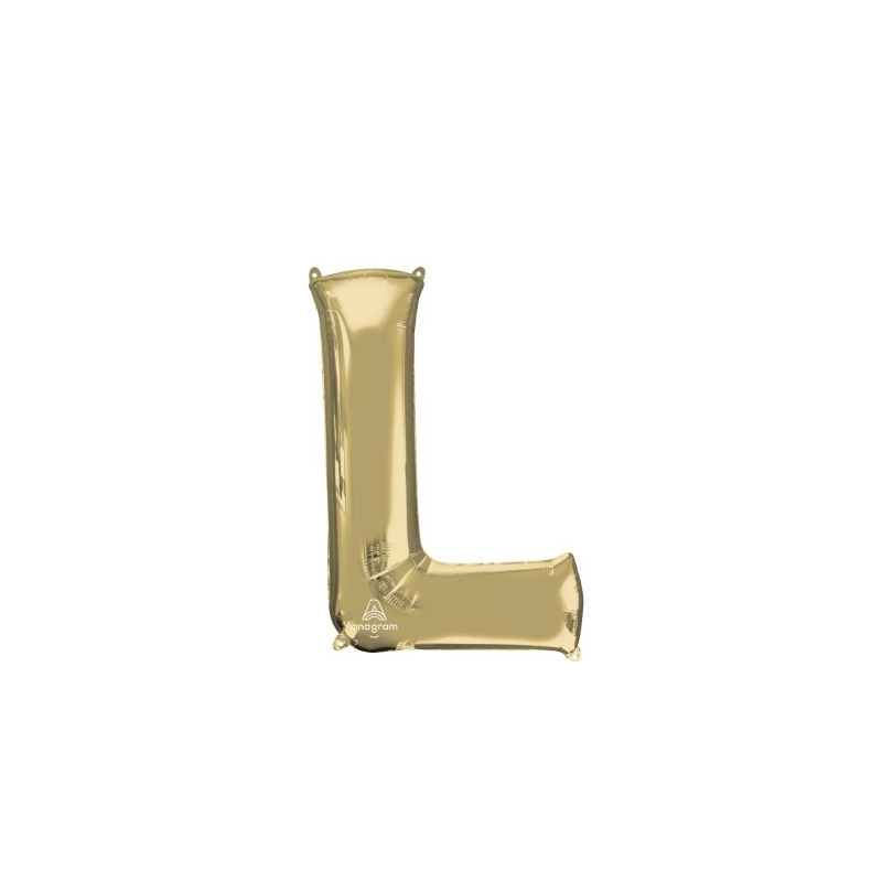 Anagram 34" Foil White Gold Letter L