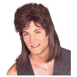 Brown Mullet Wig