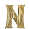 Anagram 34" Foil White Gold Letter N