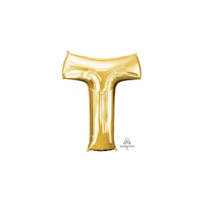 Anagram 34" Foil Gold Letter T