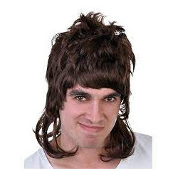 Dazza Mullet Brown Wig