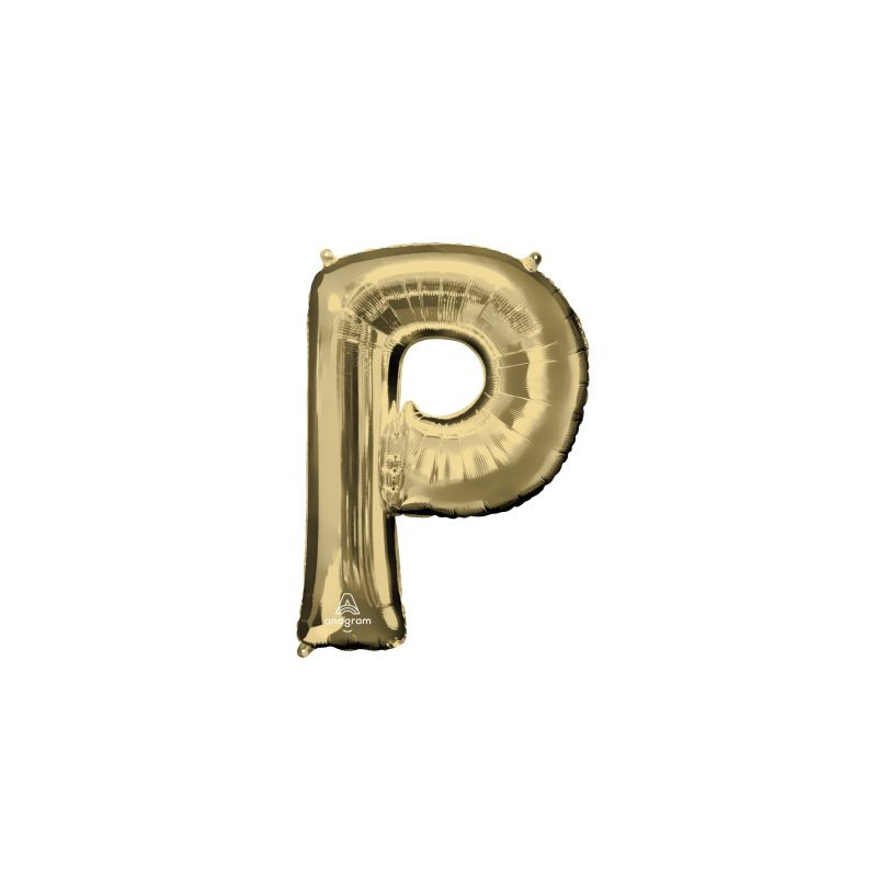 Anagram 34" Foil White Gold Letter P