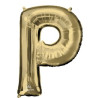 Anagram 34" Foil White Gold Letter P