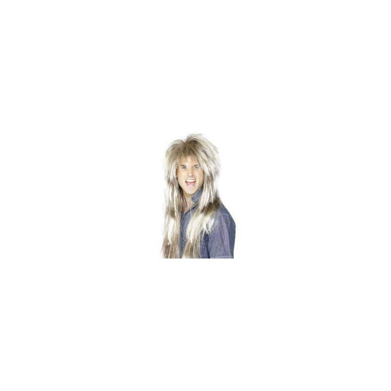 80's Mega Mullet Blonde Wig