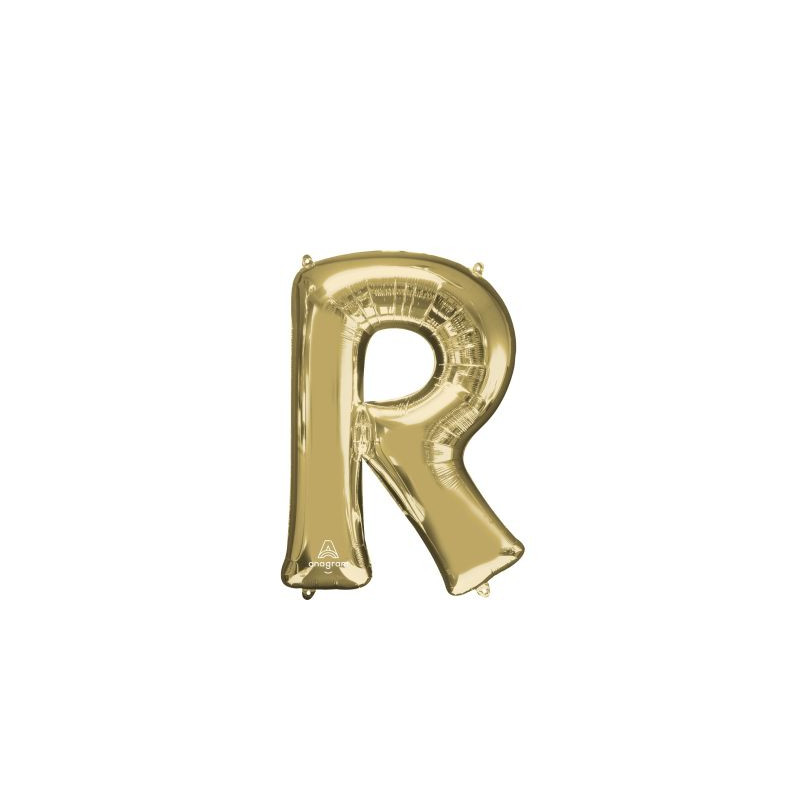 Anagram 34" Foil White Gold Letter R