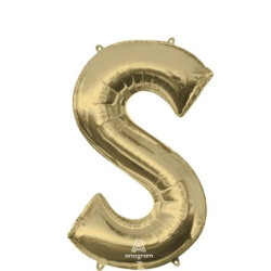 Anagram 34" Foil White Gold Letter S