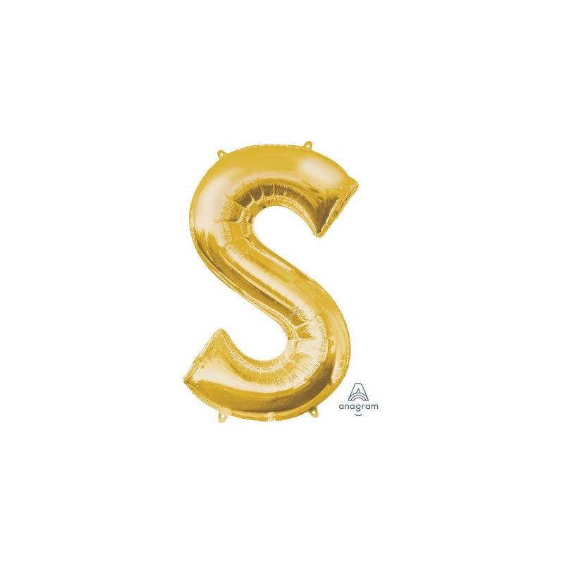 Anagram 34" Foil Gold Letter S