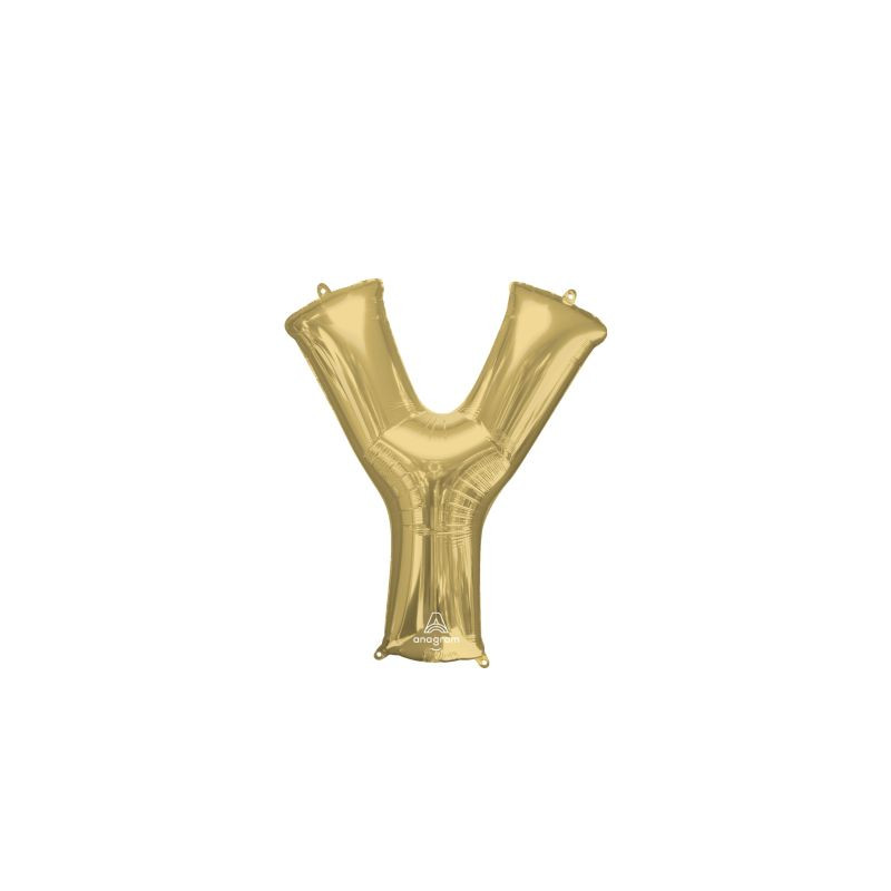 Anagram 34" Foil White Gold Letter Y