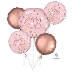 Anagram Balloon Bouquet Kit Blush Birthday