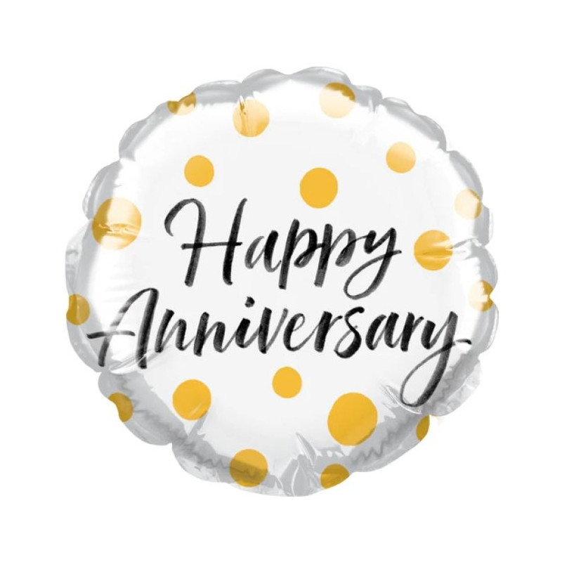 Anniversary Gold Dots Foil 45cm