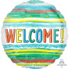 Welcome Watercolor Stripes Foil 45cm