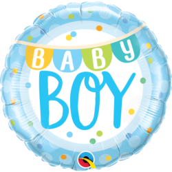Baby Boy Banner and Dots...