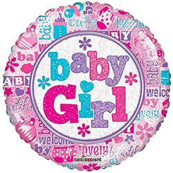 Holographic Baby Girl Foil...