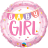 Baby Girl Banner and Dots Foil 45cm