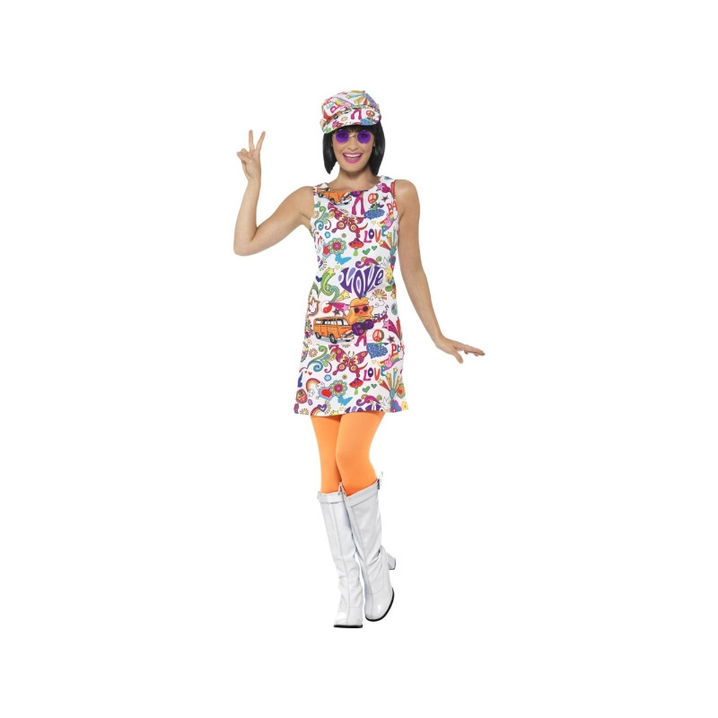 60's Groovy Chick Adult Costume