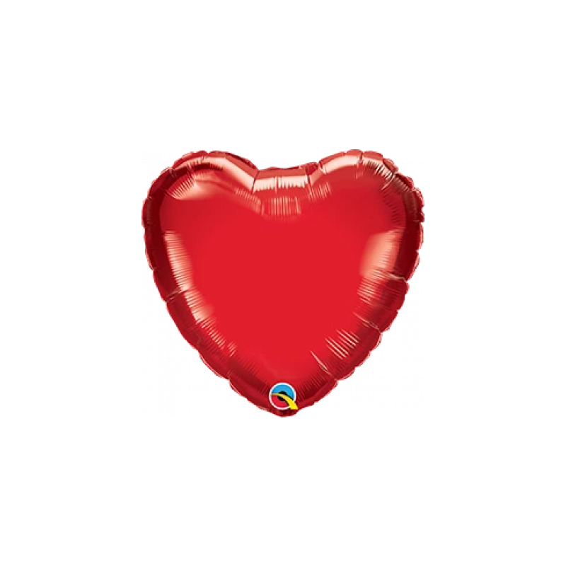 Ruby Red Heart Foil 45cm