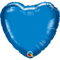 Sapphire Blue Heart Foil 45cm