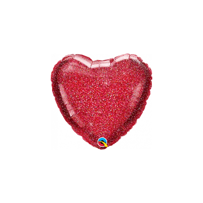 Glittergraphic Red Heart Foil 45cm