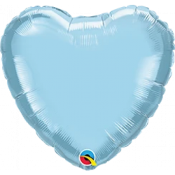 Light Blue Heart Foil 45cm