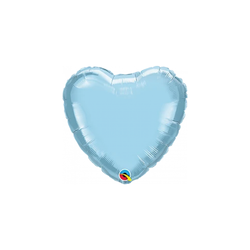 Light Blue Heart Foil 45cm