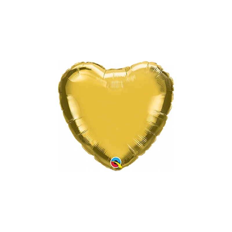 Gold Heart Foil 45cm