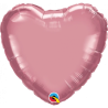 Chrome Muave Heart Foil 45cm