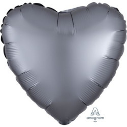 Satin Luxe Graphite Heart...