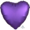 Satin Luxe Purple Royale Heart Foil 45cm