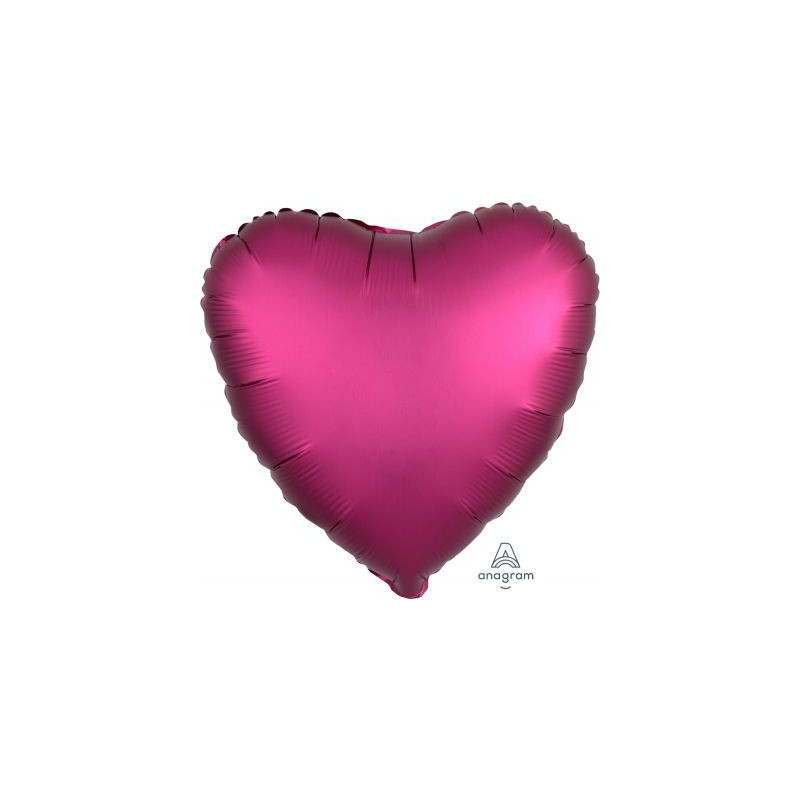 Satin Luxe Pomegranate Heart Foil 45cm