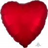 Satin Luxe Sangria Heart Foil 45cm