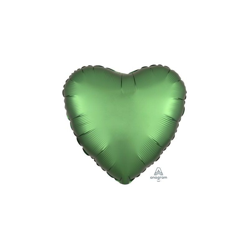 Satin Luxe Emerald Heart Foil 45cm