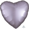 Satin Luxe Greige Heart Foil 45cm