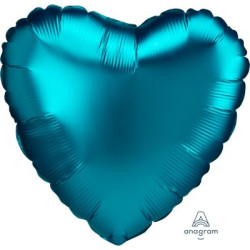 Satin Luxe Aqua Heart Foil...