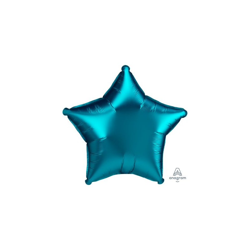 Satin Luxe Aqua Star Foil 45cm