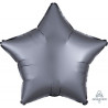 Satin Luxe Graphite Star Foil 45cm