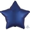 Satin Luxe Navy Star Foil 45cm