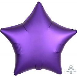 Satin Luxe Purple Royale Star Foil 45cm