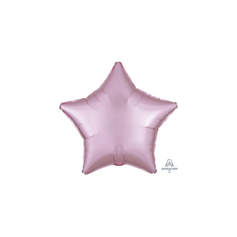 Satin Luxe Pastel Pink Star Foil 45cm